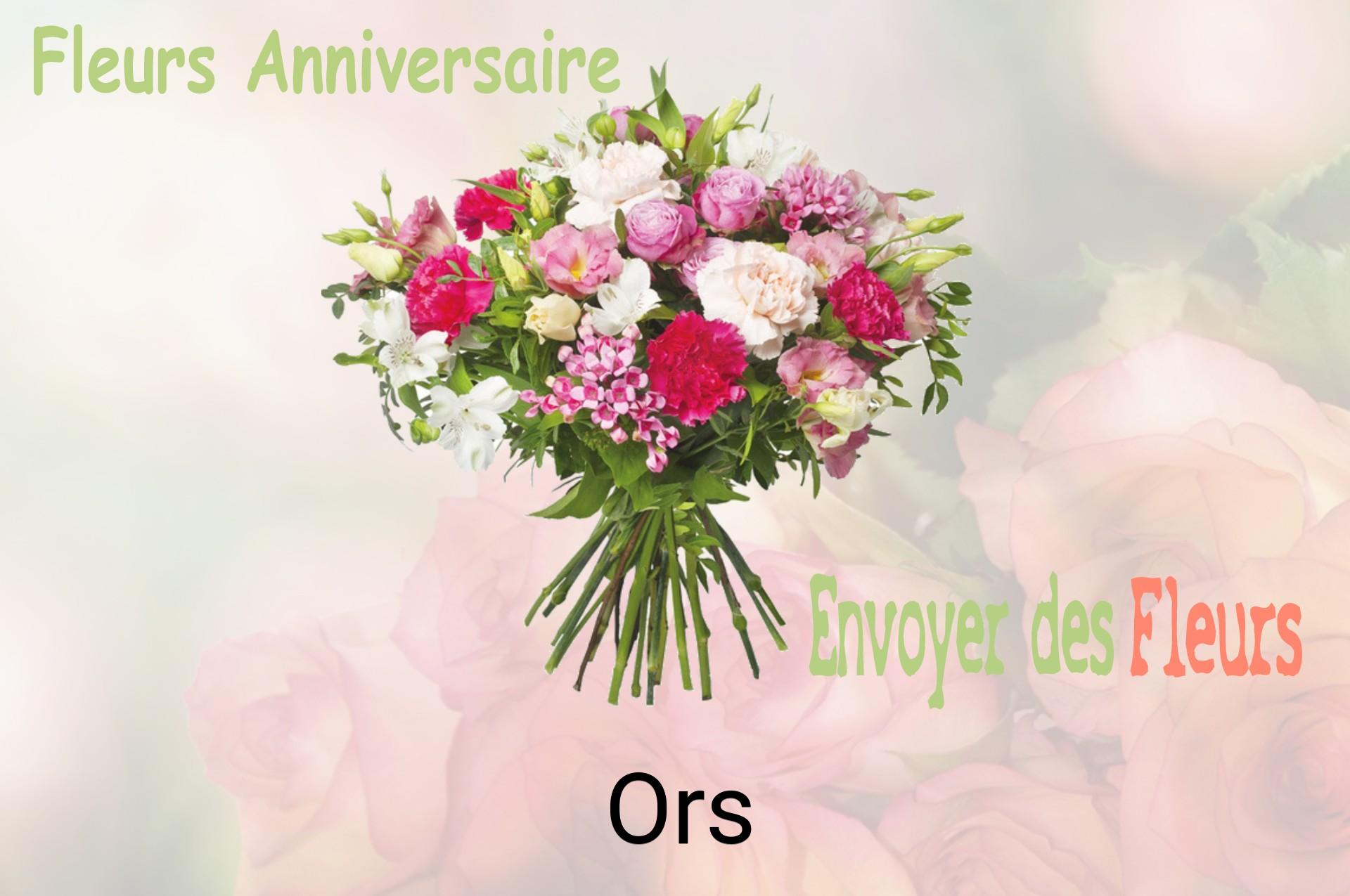 Bouquet de fleurs d’anniversaire livré à Ors